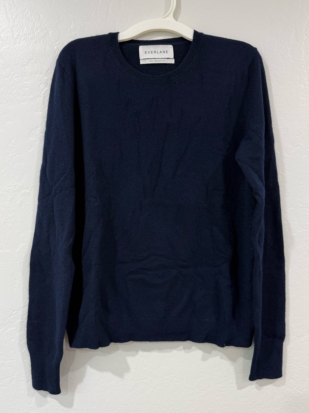 Everlane Navy Cashmere Crewneck Sweater M